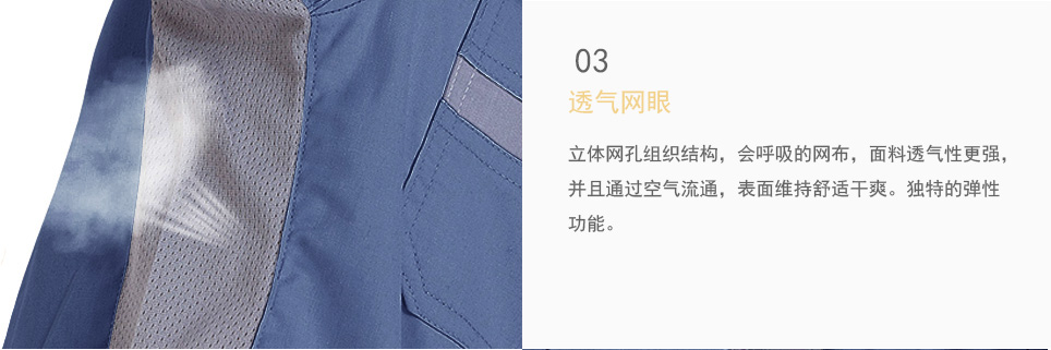 男款三合一沖鋒衣腋下網(wǎng)眼工藝