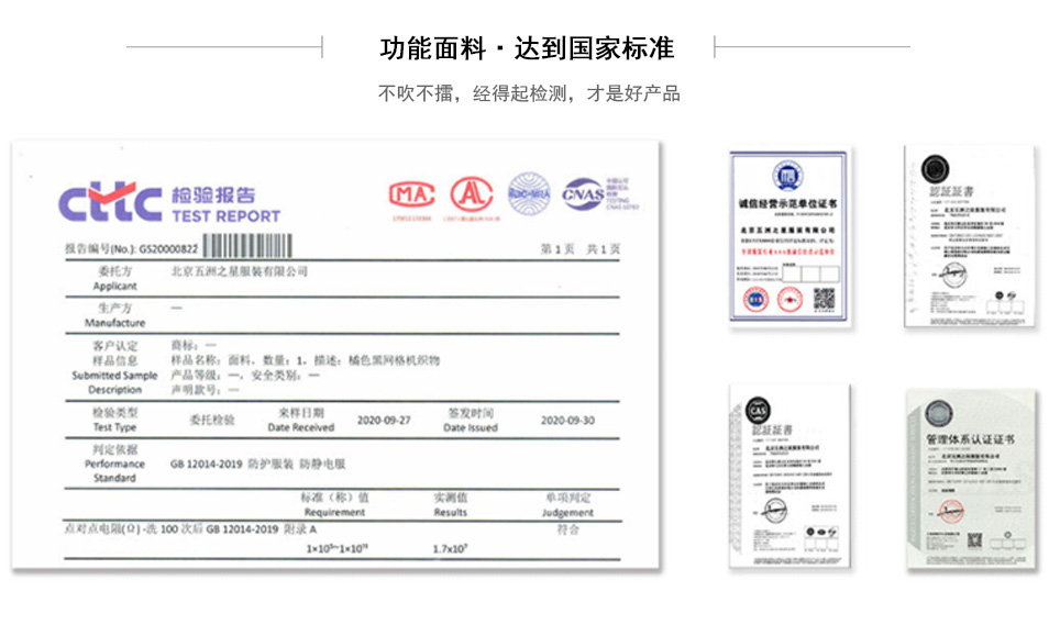 連體防塵工作服投標資質(zhì)