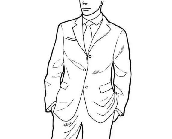 單排三粒扣子的西裝扣法