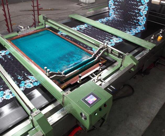 平網印花的工藝流程