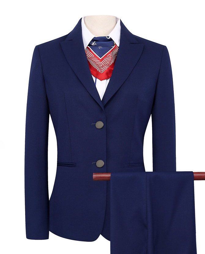 交通銀行前臺制服套裝定制款式圖片