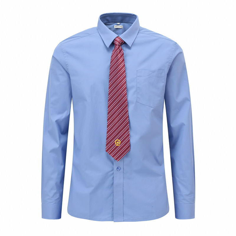 長(zhǎng)袖鐵路制服襯衫定制款式圖片